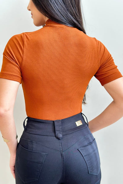 Blusa Fio Tecnológico Resistência ao Pilling Marrom - CH622