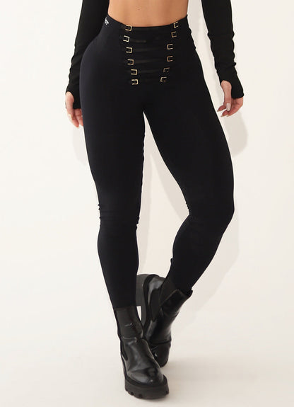 Legging Cós Alto Superhot Comfy Preto CAL5344