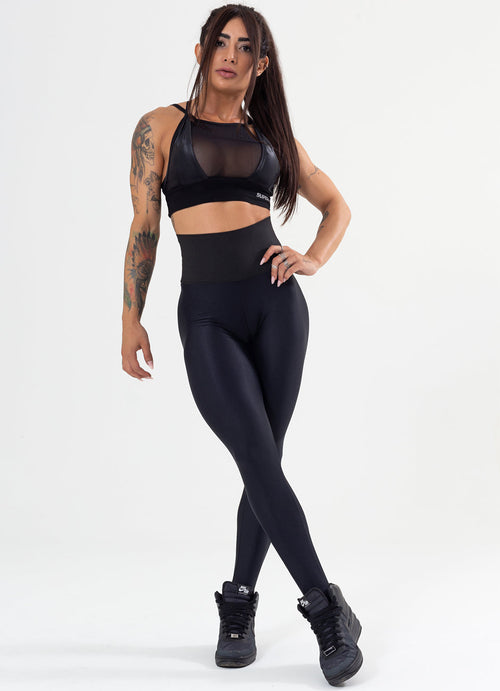 Calça Legging Superhot Gleam Preta CAL5253