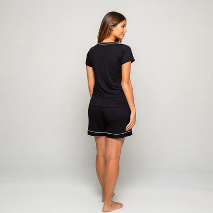 Pijama Feminino Comfty® (Camiseta Manga Curta + Short)