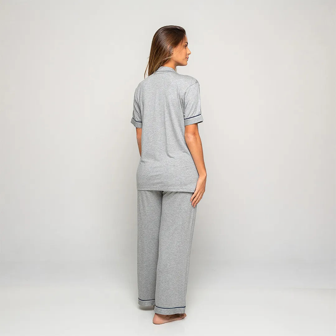 Pijama Feminino Comfty® (Camisa Manga Curta + Calça)