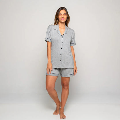 Pijama Feminino Comfty® (Camisa Manga Curta + Short)