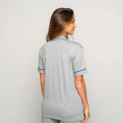 Pijama Feminino Comfty® (Camisa Manga Curta + Short)