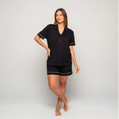 Pijama Feminino Comfty® (Camisa Manga Curta + Short)