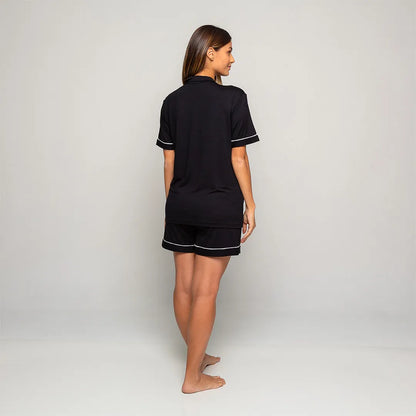 Pijama Feminino Comfty® (Camisa Manga Curta + Short)