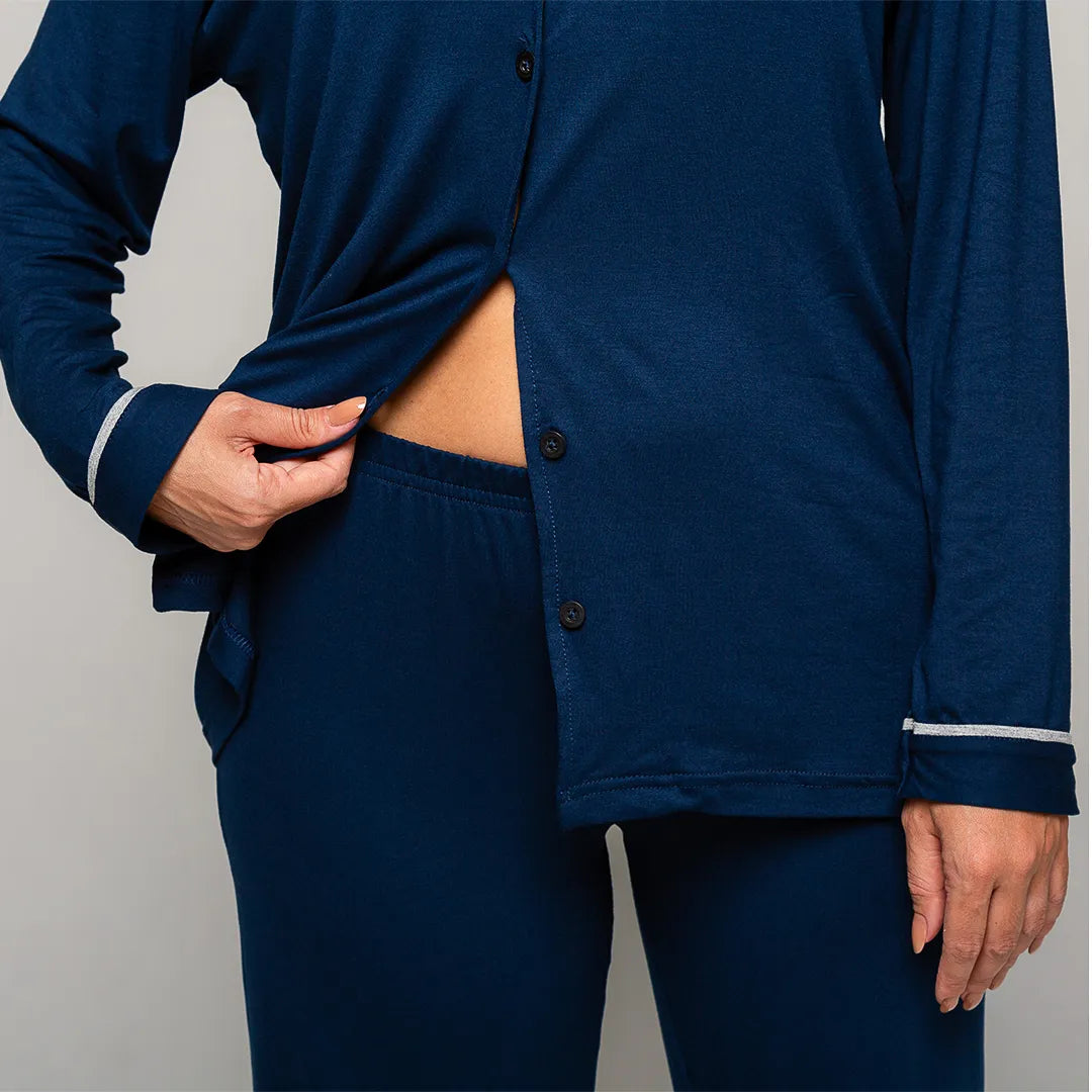 Pijama Feminino Comfty® (Camisa Manga Longa + Calça)