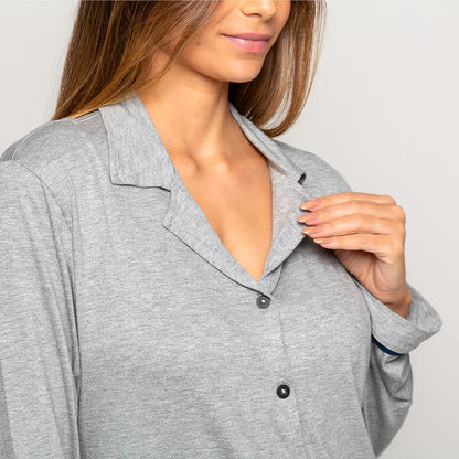 Pijama Feminino Comfty® (Camisa Manga Longa + Calça)