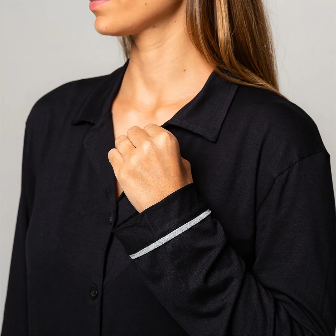 Pijama Feminino Comfty® (Camisa Manga Longa + Calça)